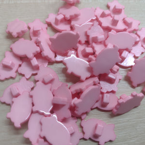 Buttons Plastic Kids Pig 19mm (1.9cm)