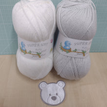 Motif & DK Yarn Pack - Teddy Bear Face Design