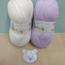 Motif & DK Yarn Pack - Teddy Bear Face Design