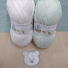 Motif & DK Yarn Pack - Teddy Bear Face Design