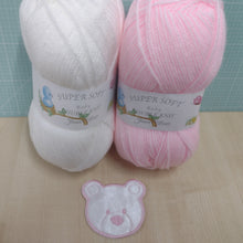 Motif & DK Yarn Pack - Teddy Bear Face Design