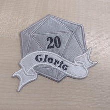 Motif Patch D20 Banner Dice RPG Class Cleric