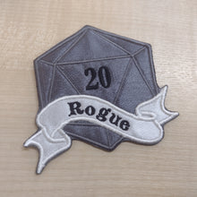 Motif Patch D20 Banner Dice RPG Class Rogue