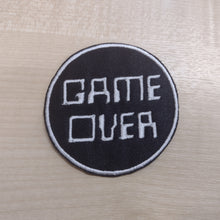 Motif Patch Round Geek Gamer GAME OVER