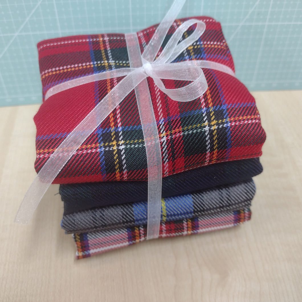 Fabric Woven Tartan Craft F/Q Pack