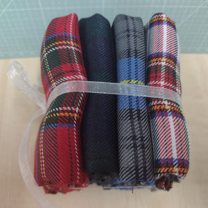 Fabric Woven Tartan Craft F/Q Pack