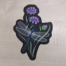 Motif Patch Floral Dragonfly