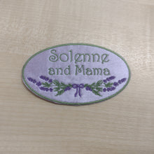 Motif Patch Personalised Text Lavender Flower Logo