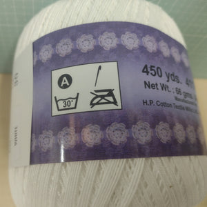 1 x 450yd balls Crochetta 10 100% Crochet Cotton