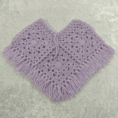 Handmade Baby Lacy Crochet Poncho Wedding / Christening / Gift (Style A)