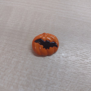 Buttons Shank Novelty Halloween Pumpkin Bat