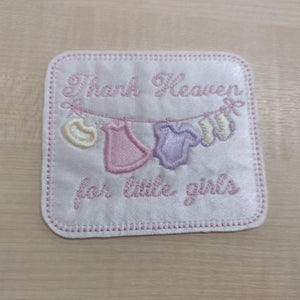 Motif Patch Thank Heaven for Little Boys / Girls / Little Blessings