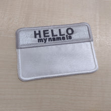 Motif Patch Personalised Hello My name is...