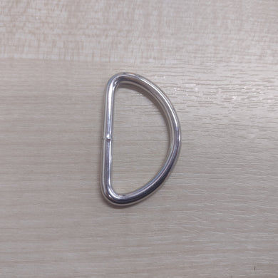 Haberdashery Welded D Ring Nickel 38mm (3.8cm)