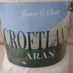 James C Brett Top 1 x 200g Ball Croftland Aran with 20% wool