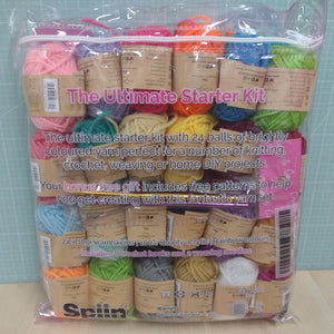 Spiin Yarn DK 10 x 10g balls Multicolor Starter Pack