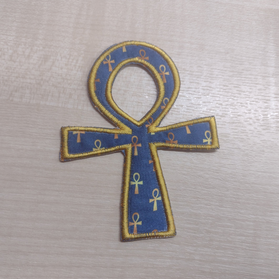 Motif Patch Egyptian Patterned Fabric Ankh