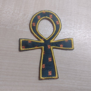 Motif Patch Egyptian Patterned Fabric Ankh