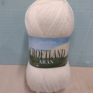 James C Brett Top 1 x 200g Ball Croftland Aran with 20% wool