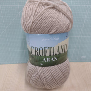 James C Brett Top 1 x 200g Ball Croftland Aran with 20% wool