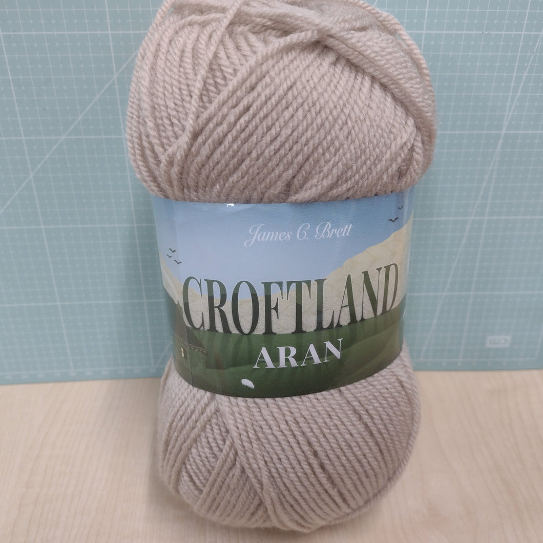 James C Brett 1 x 200g Ball Croftland Aran with 20% wool