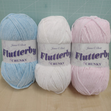 James C Brett Flutterby CHUNKY Yarn 1 x 100g balls