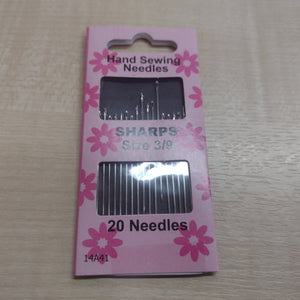 Haberdashery SHARPS Hand Sewing Needles