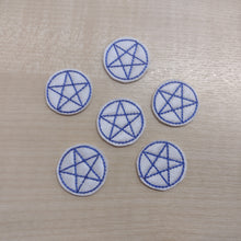 Motif Patch 6 Pack Mini 1" Pentacle Pentagram