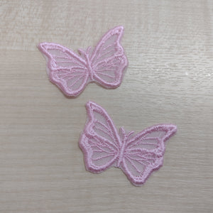 Motif Patch Lace Bridal / Wedding Veil Trimming Butterflies Style E
