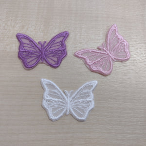 Motif Patch Lace Bridal / Wedding Veil Trimming Butterflies Style E