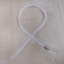 Haberdashery Zips - Closed end Concealed Invisible 22" / 56cm Sheer white