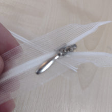 Haberdashery Zips - Closed end Concealed Invisible 22" / 56cm Sheer white