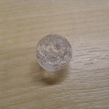 Buttons 12mm Shank Plastic Clear Flower