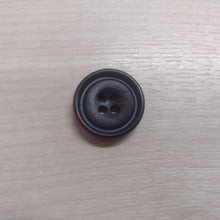 Buttons 25mm Wood Bevelled Chocolate Brown