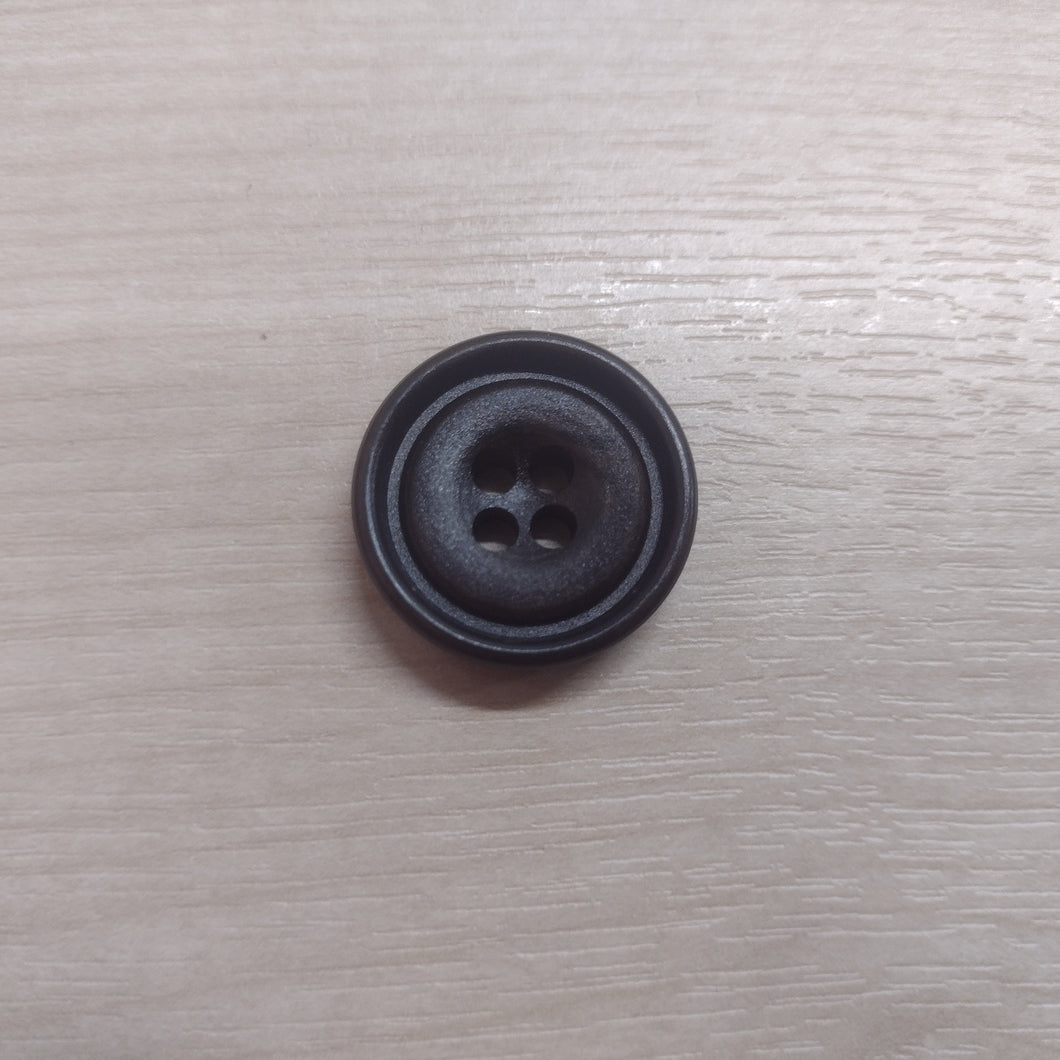Buttons 25mm Wood Bevelled Chocolate Brown
