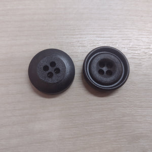Buttons 25mm Wood Bevelled Chocolate Brown