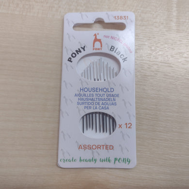 Haberdashery PONY Black Household Assorted Needles