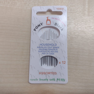 Haberdashery PONY Black Household Assorted Needles