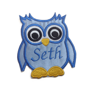 Motif Patch Personalised Name Owl