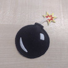 Motif Patch Comic Cartoon Bomb Lit Fuse