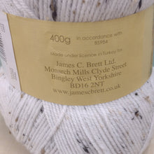 James C Brett 1 x 400g Ball Rustic Aran Tweed with 20% wool