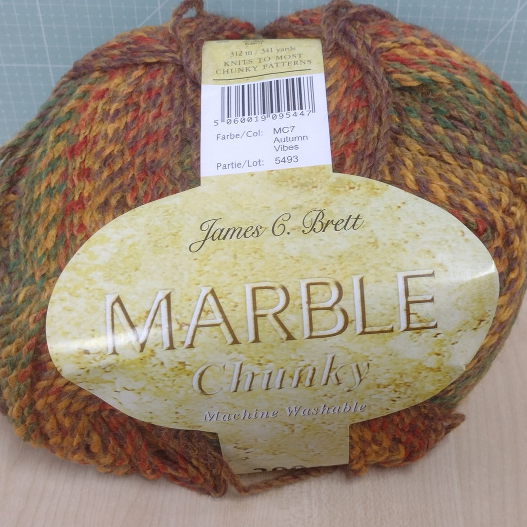 James C Brett 200g balls Marble CHUNKY