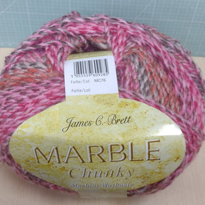 James C Brett 200g balls Marble CHUNKY