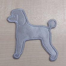 Motif Patch Poodle Dog Shadow Silhouette