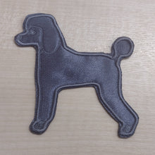 Motif Patch Poodle Dog Shadow Silhouette