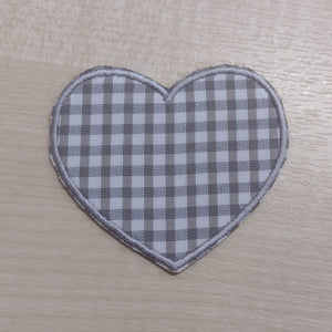 Motif Patch Baby Gingham Hearts
