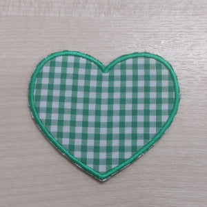 Motif Patch Baby Gingham Hearts