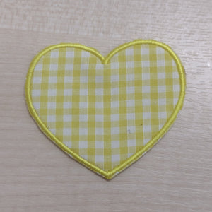 Motif Patch Baby Gingham Hearts
