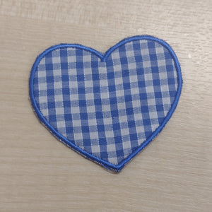 Motif Patch Baby Gingham Hearts
