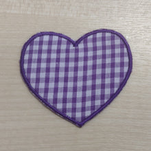 Motif Patch Baby Gingham Hearts